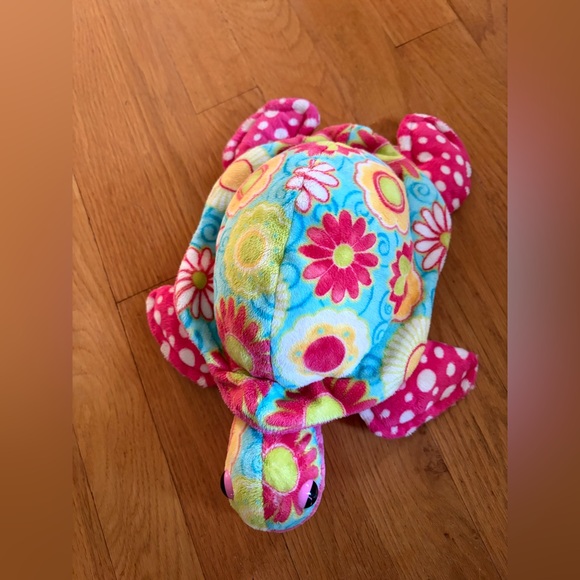 2011 Douglas Cuddle Toy Genevieve Flower Turtle Multi Color Stuffed Plush 12” - Picture 2 of 3